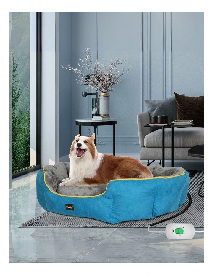 Electric Pet Heater Bed XL in Blue image 2