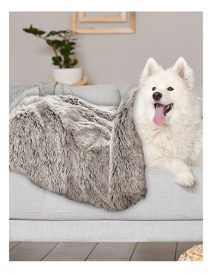 Soft Plush Dog Blanket Large in Brown image 7