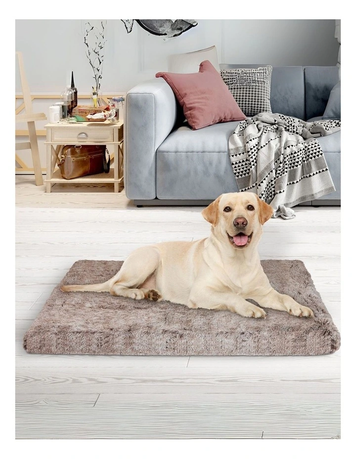Dog Mat Bed L in Coffee image 2