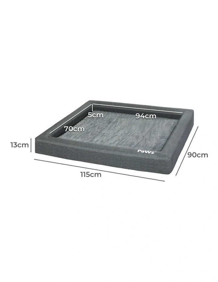 Dog Cushion Pet Bed XL in Grey image 3