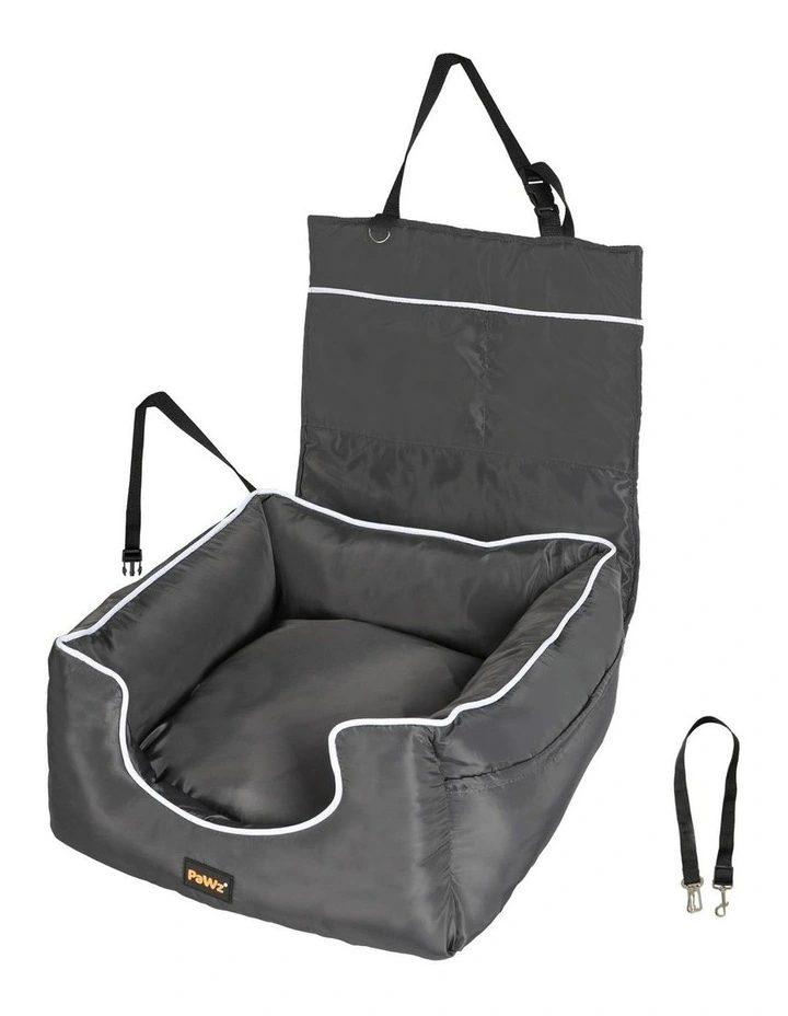 Pet Backrest Safe Travel Bed in Grey image 1