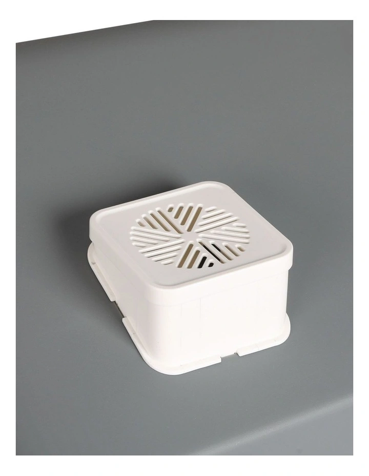 Fully Enclosed Cat Litter Box in Grey image 4