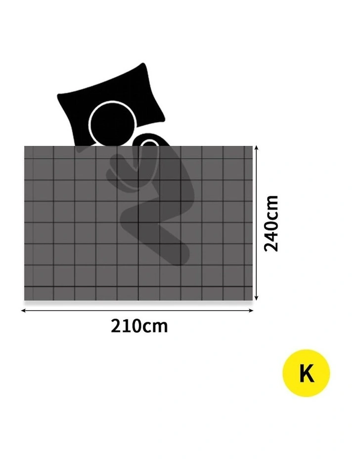Merino Wool Quilt King 350gsm in White image 3