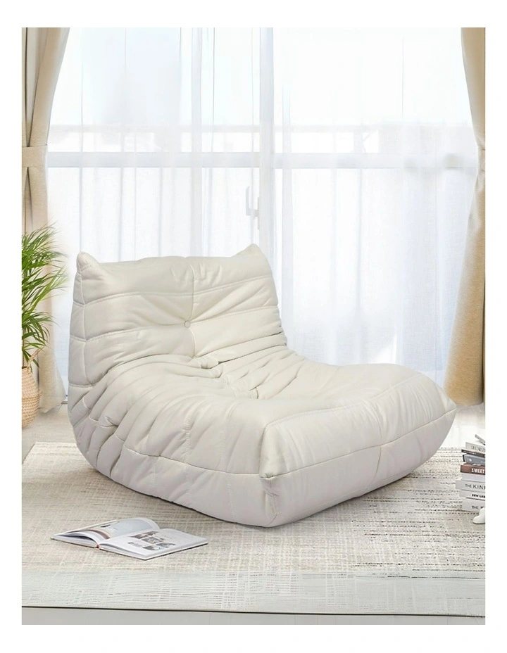 Leathaire Floor Chair in Beige image 7