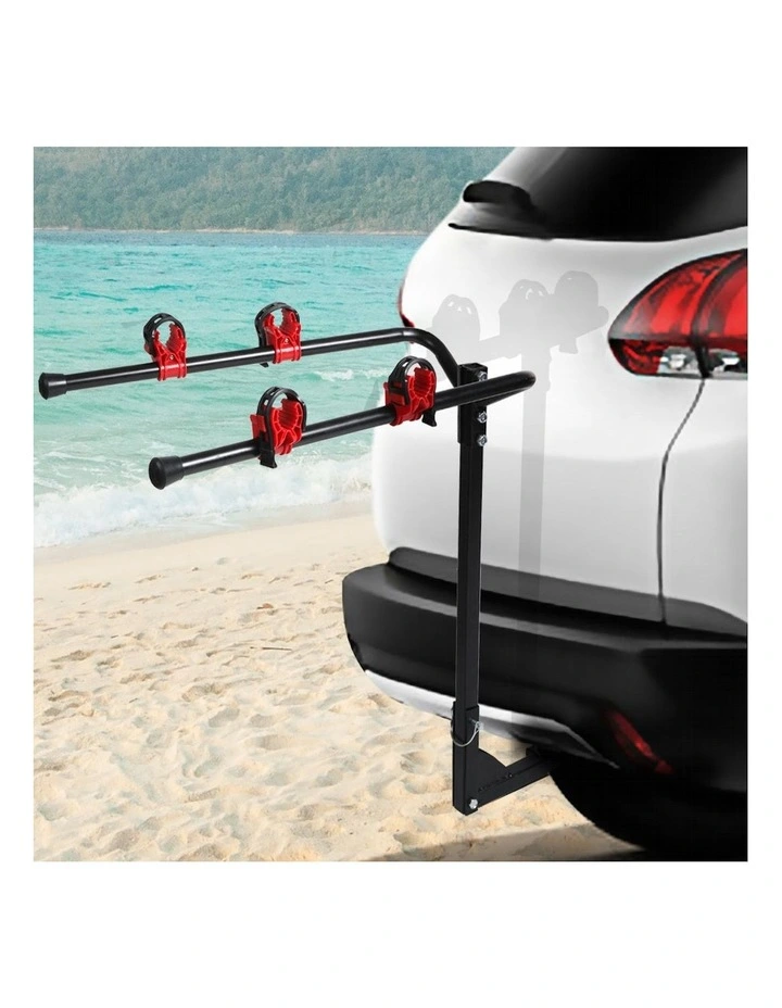 2 Rear Foldable Bike Rack Carrier in Black image 7