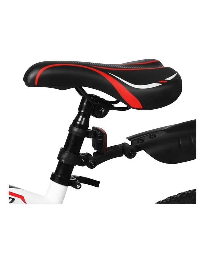 21 Speed Front Suspension Carbon Steel Mountain Bike in White image 5