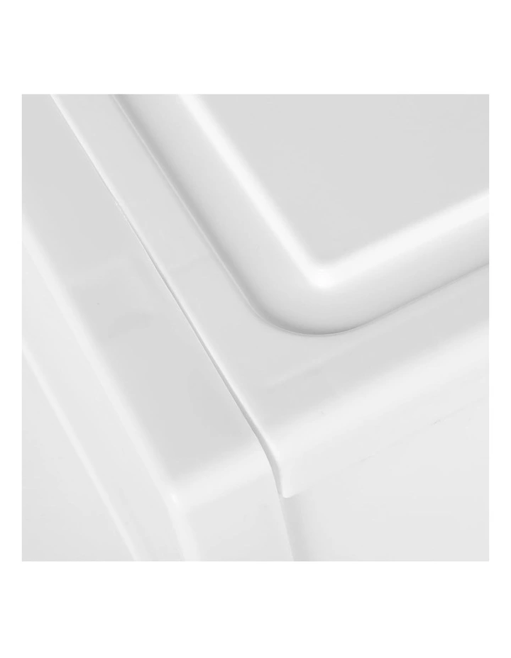 Plastic Storage Box Stackable Containers 3 Pack in Transparent image 5