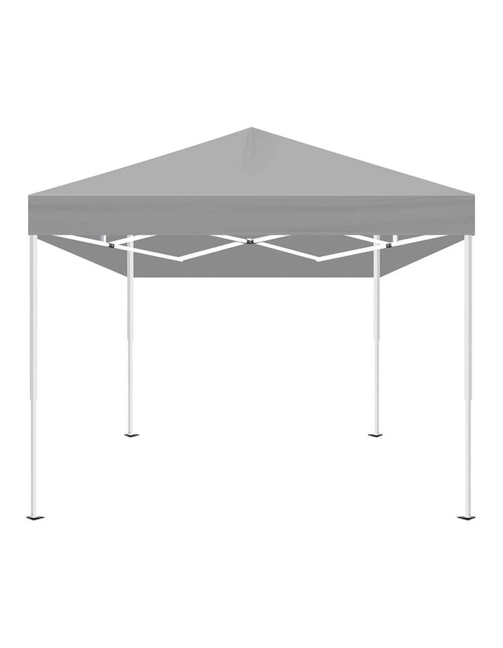 Gazebo Pop Up Marquee Wedding Tent 3x3m in Grey image 2