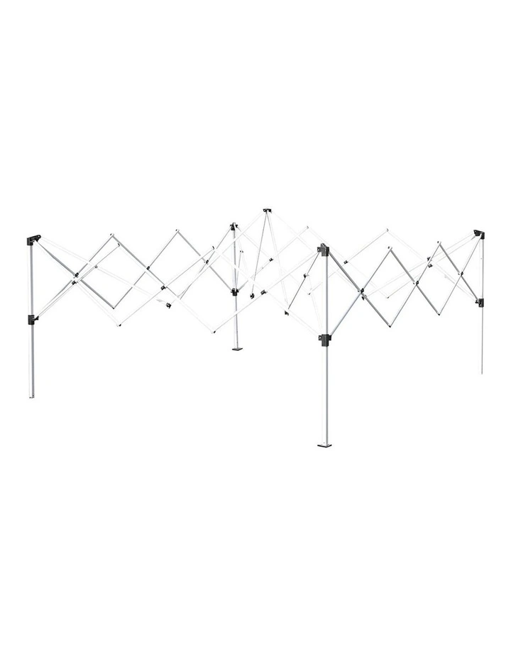 Gazebo Pop Up Marquee Wedding Tent 3x3m in Grey image 5