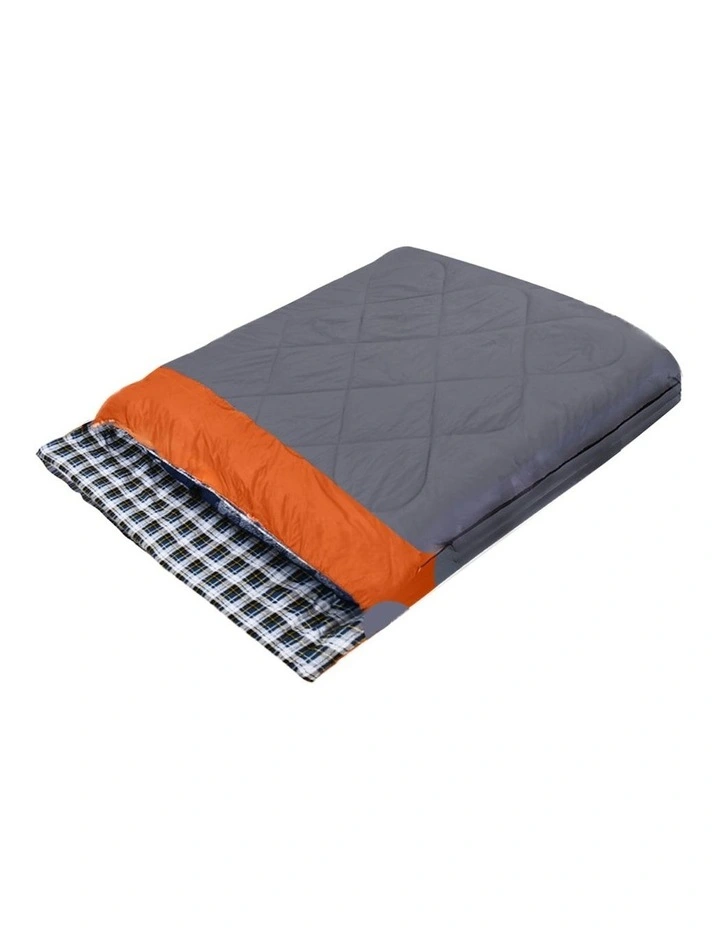 Outdoor Camping -10Thermal Double Sleeping Bag in Grey image 1