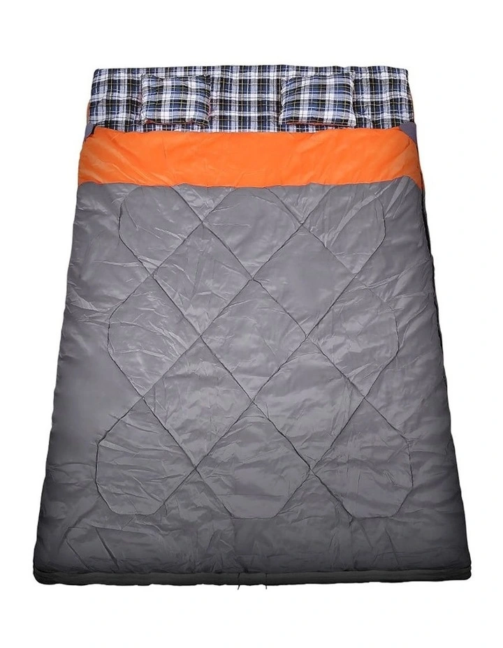 Outdoor Camping -10Thermal Double Sleeping Bag in Grey image 2