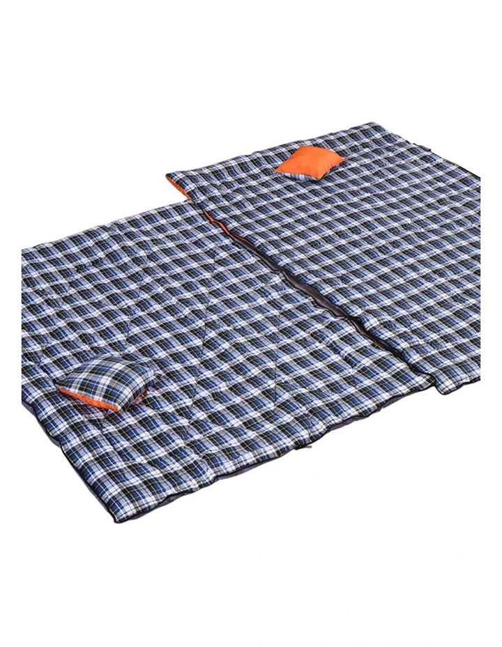 Outdoor Camping -10Thermal Double Sleeping Bag in Grey image 5