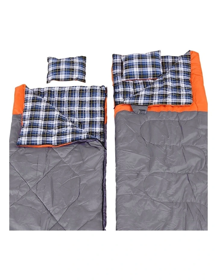 Outdoor Camping -10Thermal Double Sleeping Bag in Grey image 6