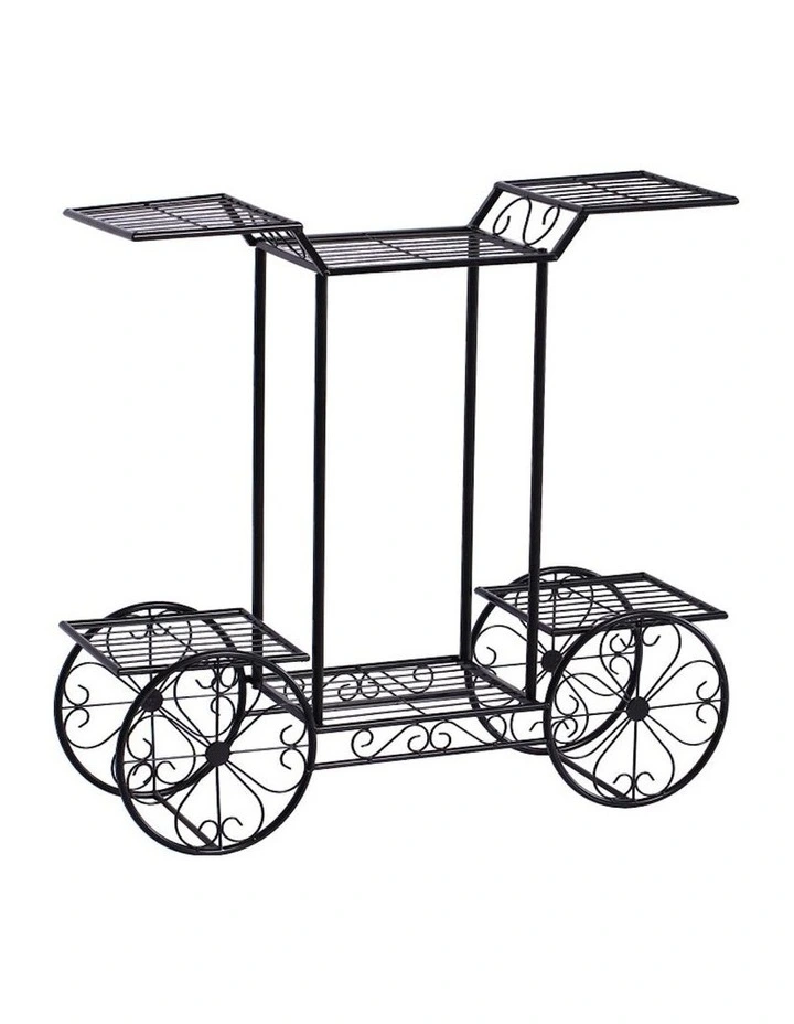 Metal Plant Stand in Black image 1