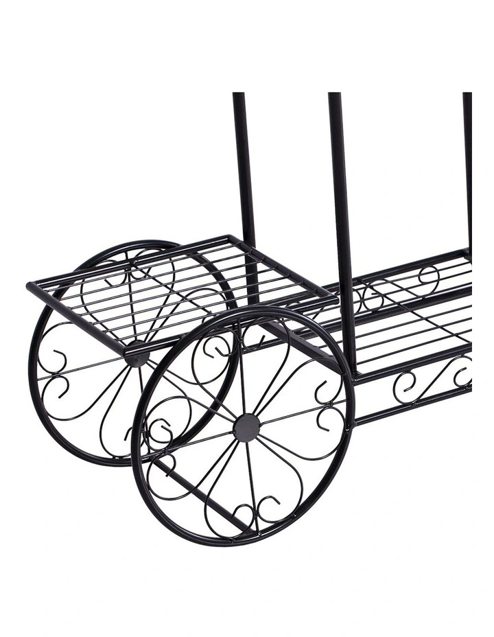 Metal Plant Stand in Black image 4