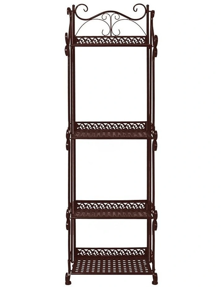 4 Tiers Metal Plant Stand in Bronze image 2