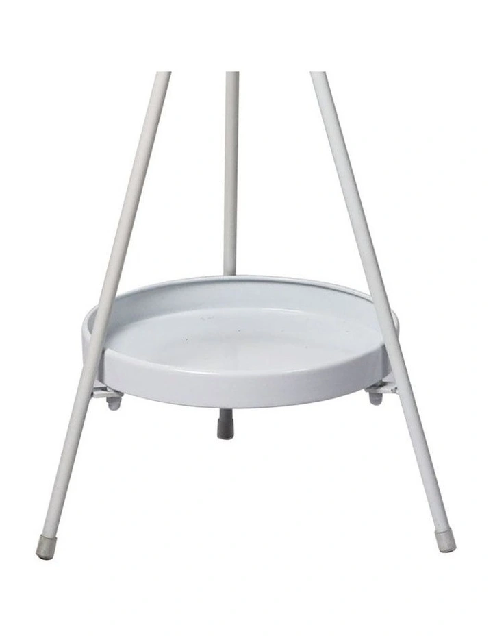 2 Tier Outdoor Indoor Plant Stand in White image 5