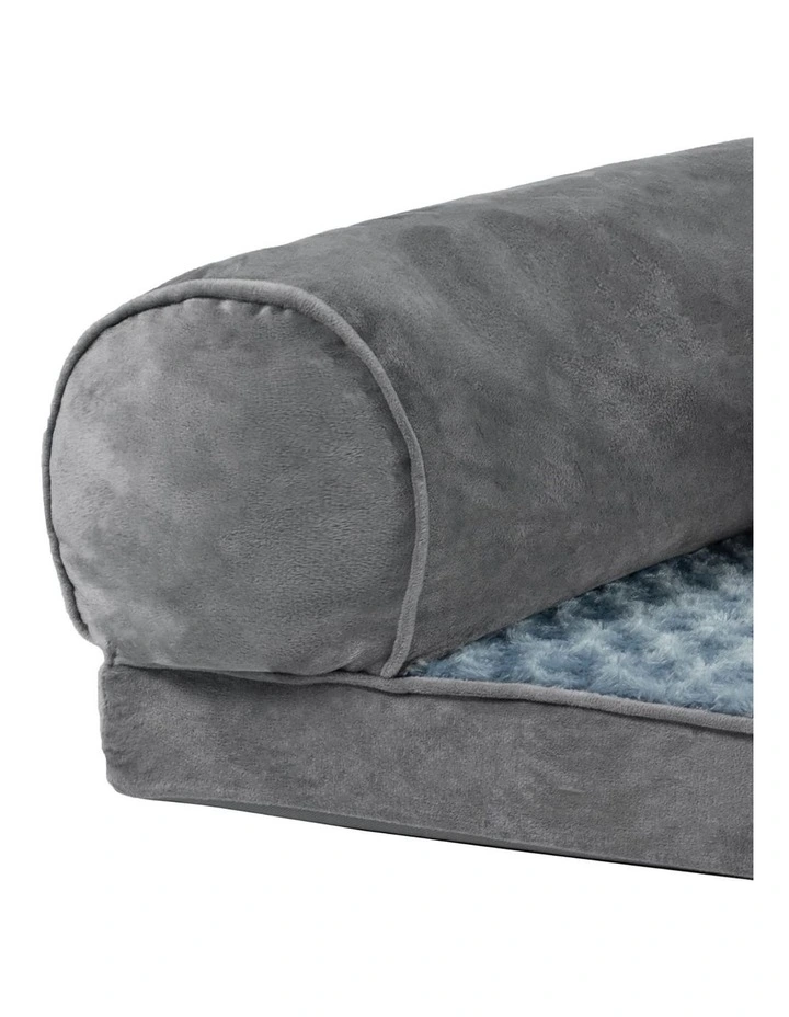 Soft Warm Plush Velvet Pet Bed Cover M in Grey image 7