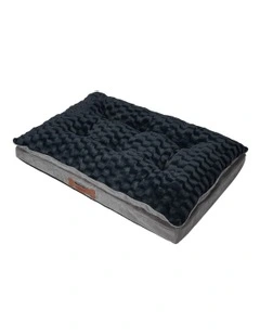 Soft Plush Comfy Pet Calming Bed S in Dark Grey