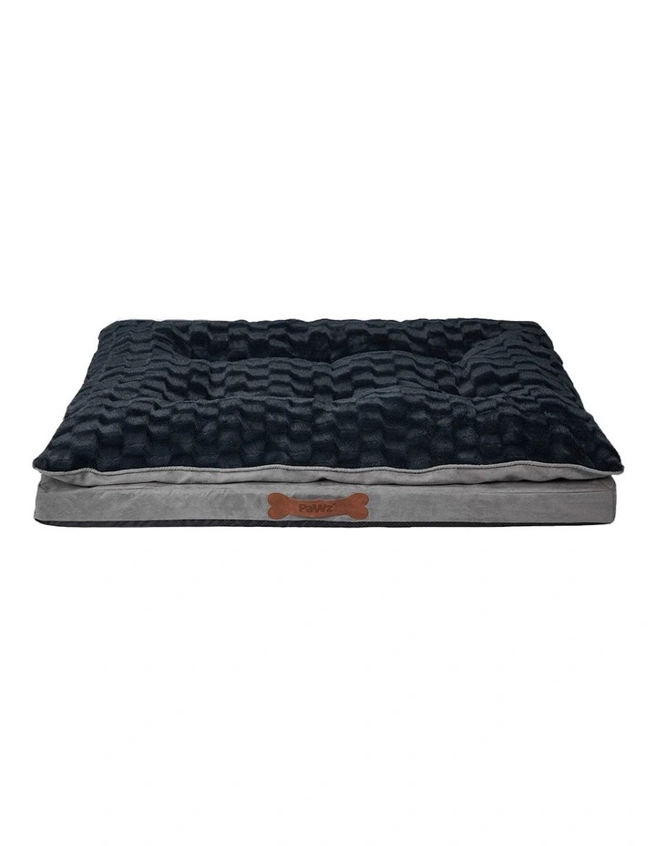 Soft Plush Comfy Pet Calming Bed S in Dark Grey image 4