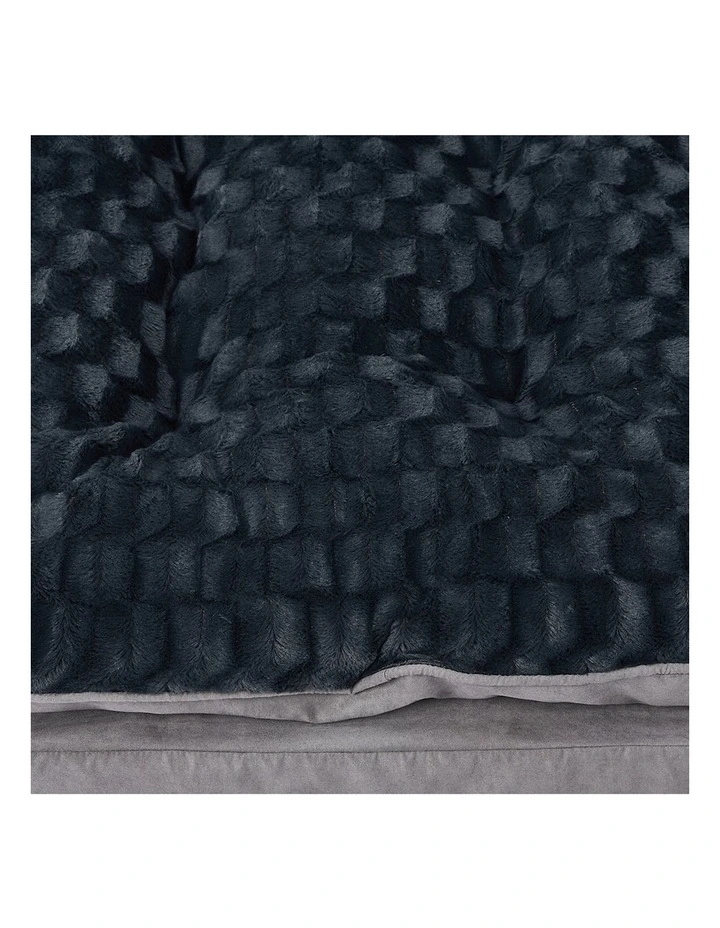 Soft Plush Comfy Pet Calming Bed S in Dark Grey image 5