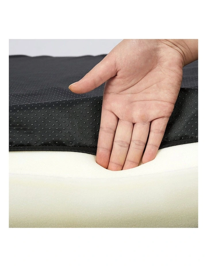 Soft Plush Comfy Pet Calming Bed S in Dark Grey image 6
