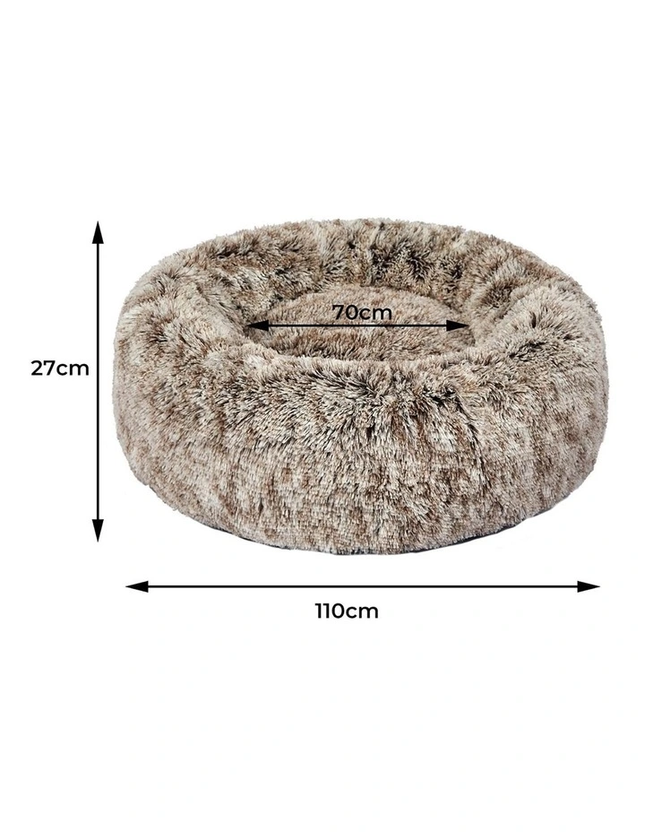 Replaceable Cover For Pet Calming Bed XL in Brown image 4