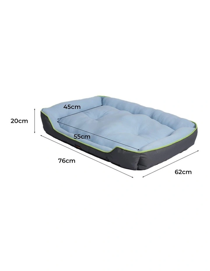 Insect Prevention Pet Cooling Bolster Bed M in Grey image 3