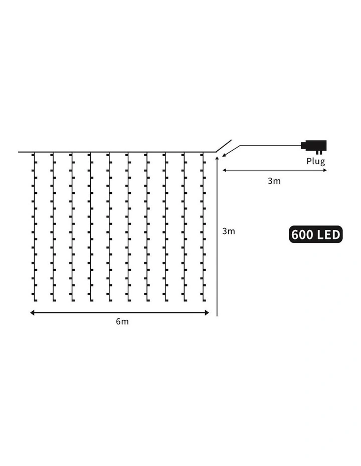 LED Curtain Fairy Lights image 3