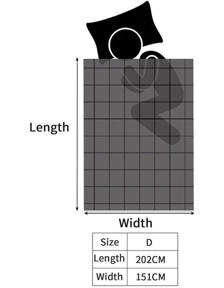 Weighted Double Blanket Cover in Blue image 3