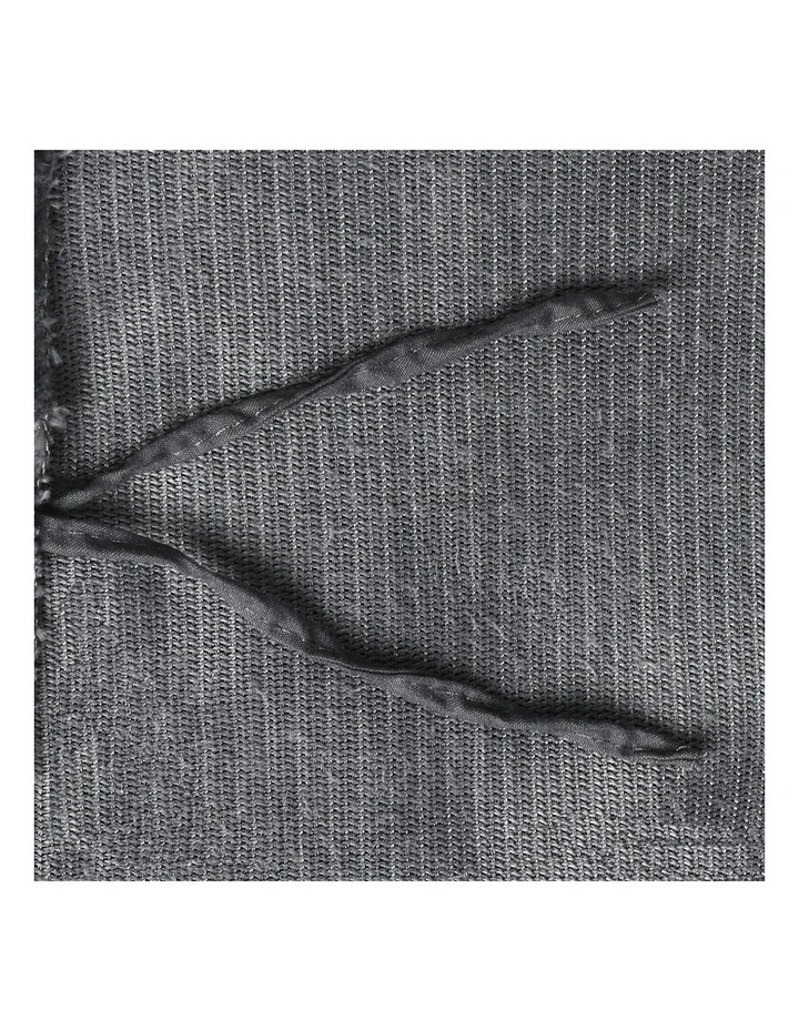 Weighted Double Blanket Cover in Dark Grey image 6