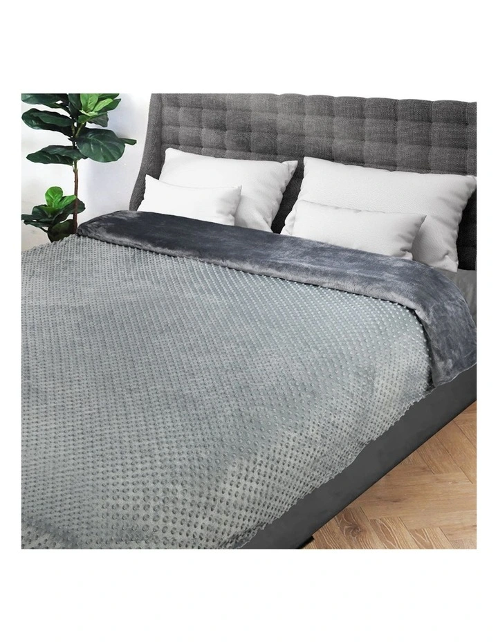 Weighted Double Blanket Cover in Dark Grey image 7