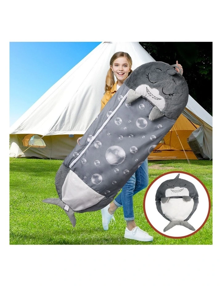 Child Pillow Sleeping Bag 135cm S in Grey image 7