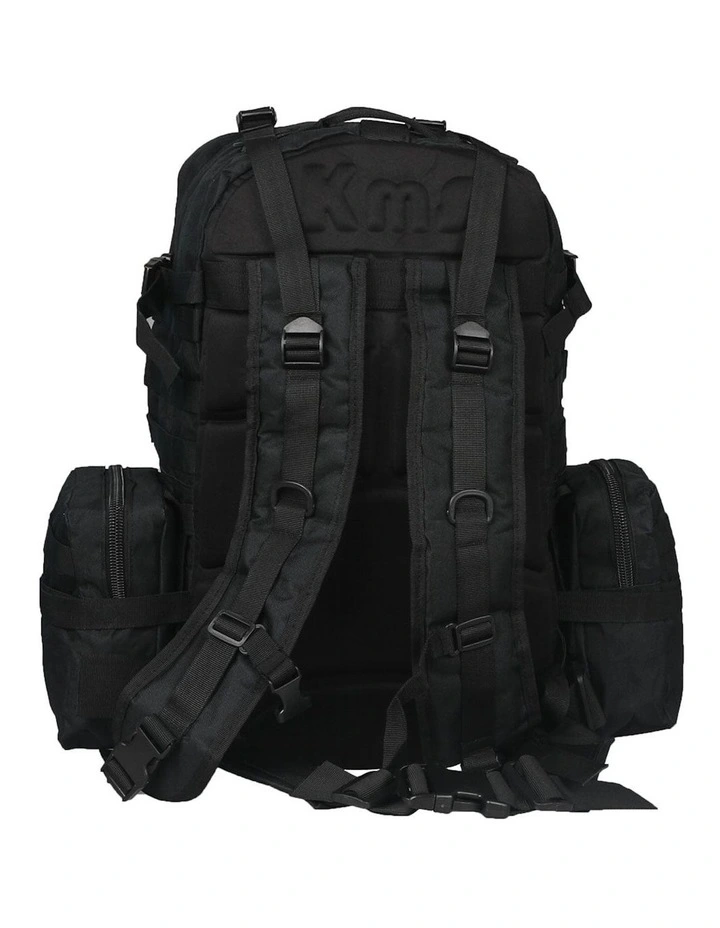 56L Detachable Camping Molle Backpack Bag in Black image 5