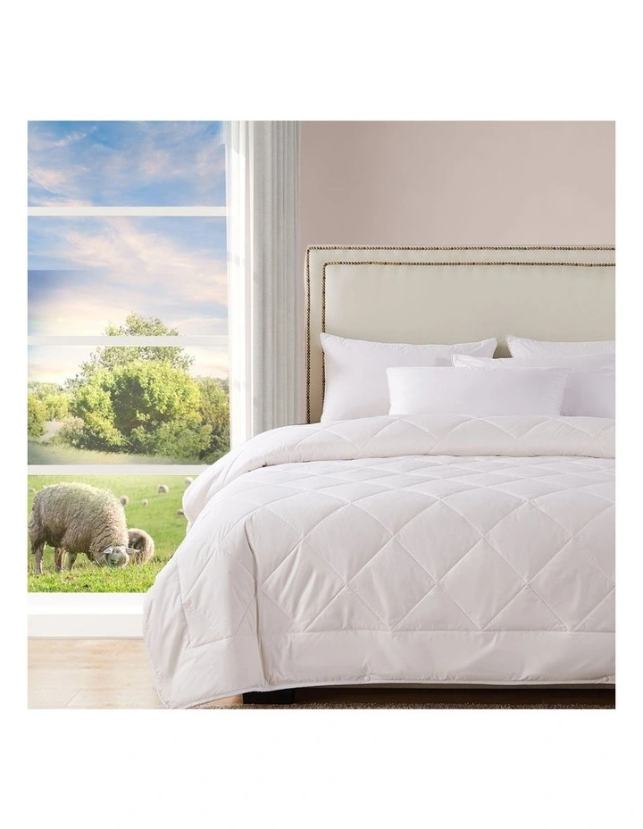 200GSM Australian Merino All Season WoolQuilt in White image 7