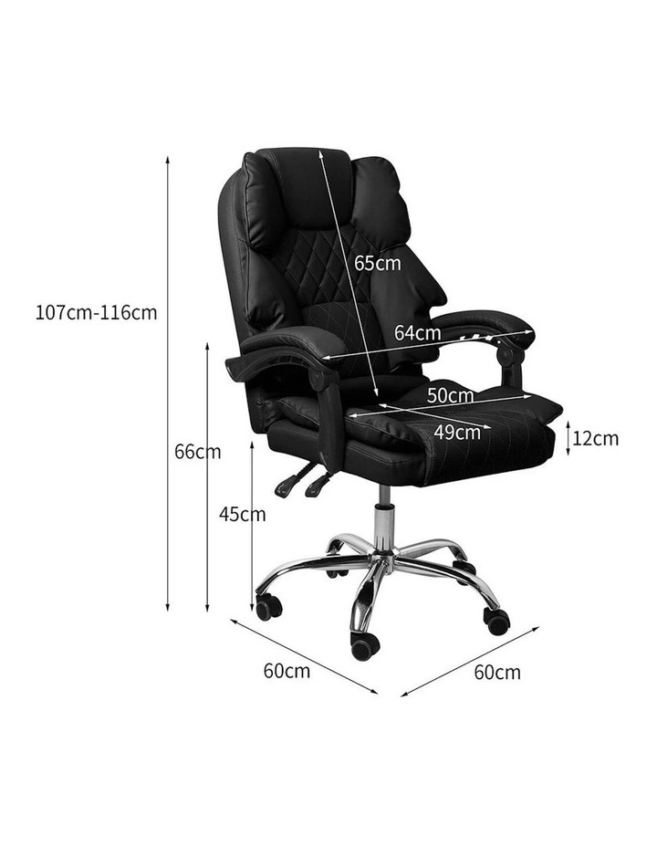 Computer Office Chair in Black image 3