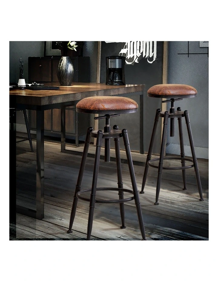4x Bar Stools in Brown image 7