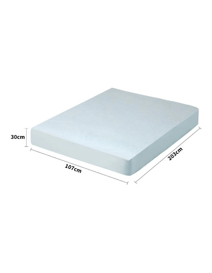 DreamZ 203x107 Cotton Terry Towel Waterproof Mattress Protector Cover Fully Fitted image 3