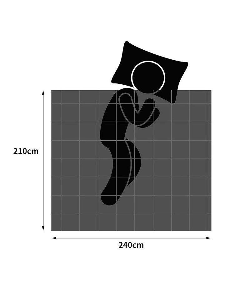 400GSM Soybean Fiber Quilt King in White image 3