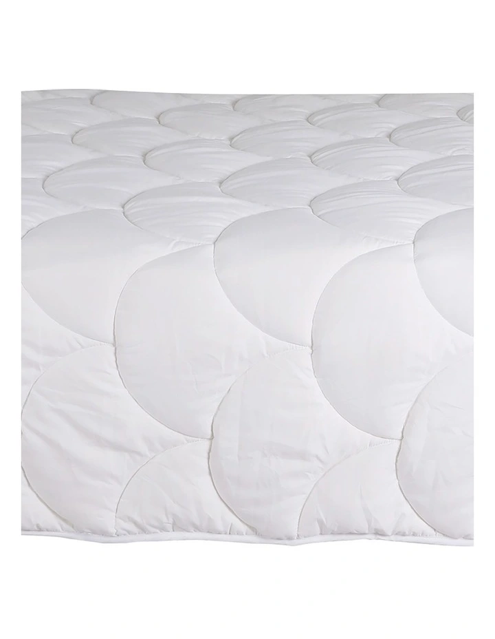 400GSM Soybean Fiber Quilt King in White image 4