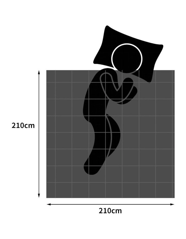 400GSM Soybean Fibre Quilt Queen in White image 2