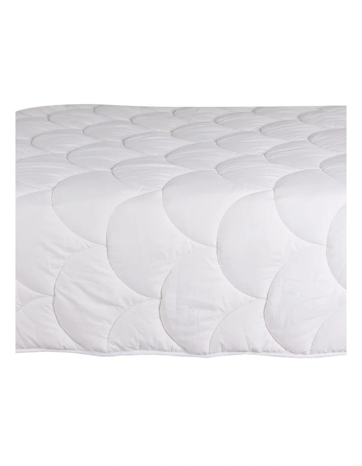 400GSM Soybean Fibre Quilt Queen in White image 5