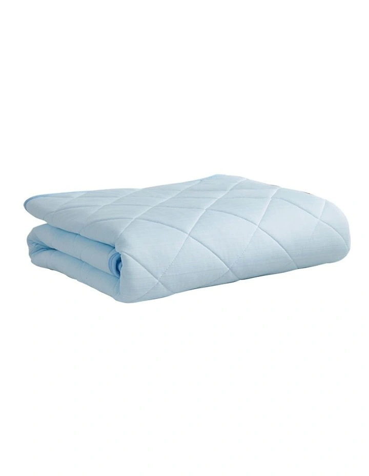Mattress Protector Cool Topper Set With Pillow Case King in Blue image 2