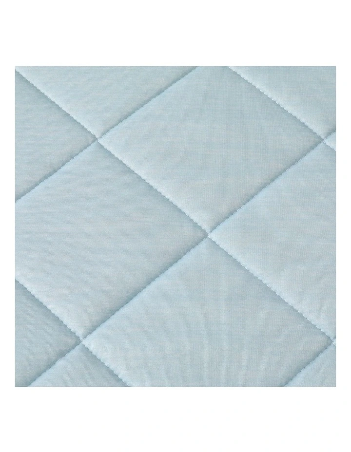 Mattress Protector Cool Topper Set With Pillow Case King in Blue image 4