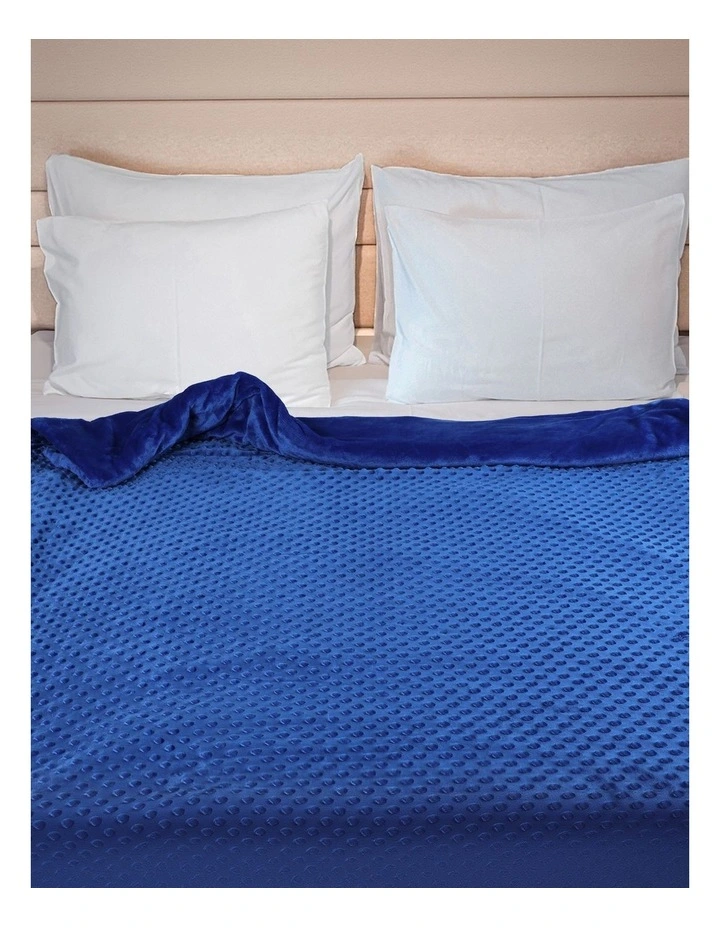 Single Weighted Blanket Cover in Blue image 1