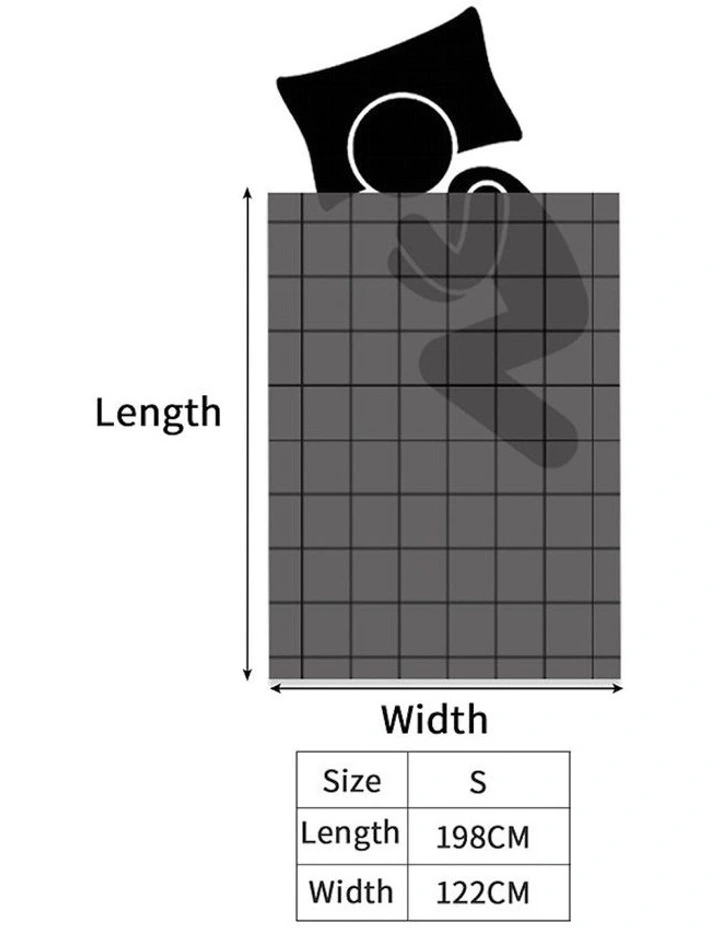 Single Weighted Blanket Cover Quilt in Dark Grey image 3