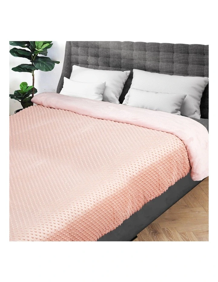 Relax Single Weighted Blanket Cover in Pink image 7