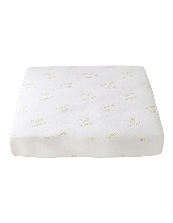 Double Topper Bamboo Hypoallergenic Sheet Mattress Protector in Grey image 2