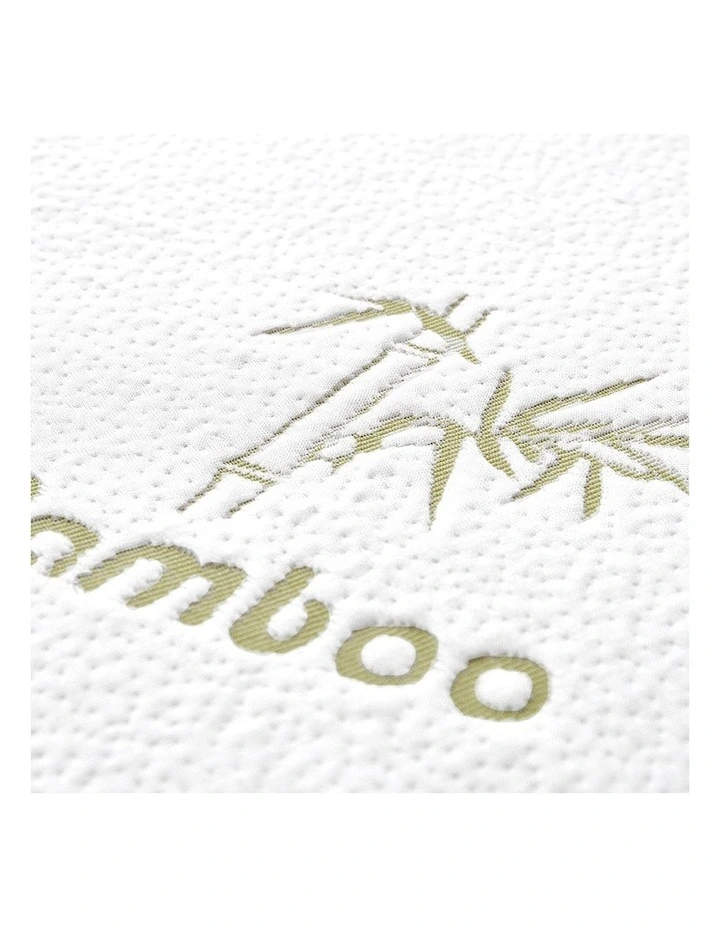 Double Topper Bamboo Hypoallergenic Sheet Mattress Protector in Grey image 4