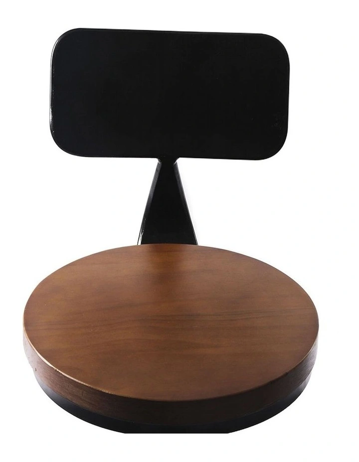 Industrial Swivel Bar Stool 2x in Black image 4